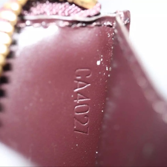 LOUIS VUITTON Vernis Pochette Cles NM Coin Purse Amarante M93557 LV Auth yk11701 - Picture 11 of 11